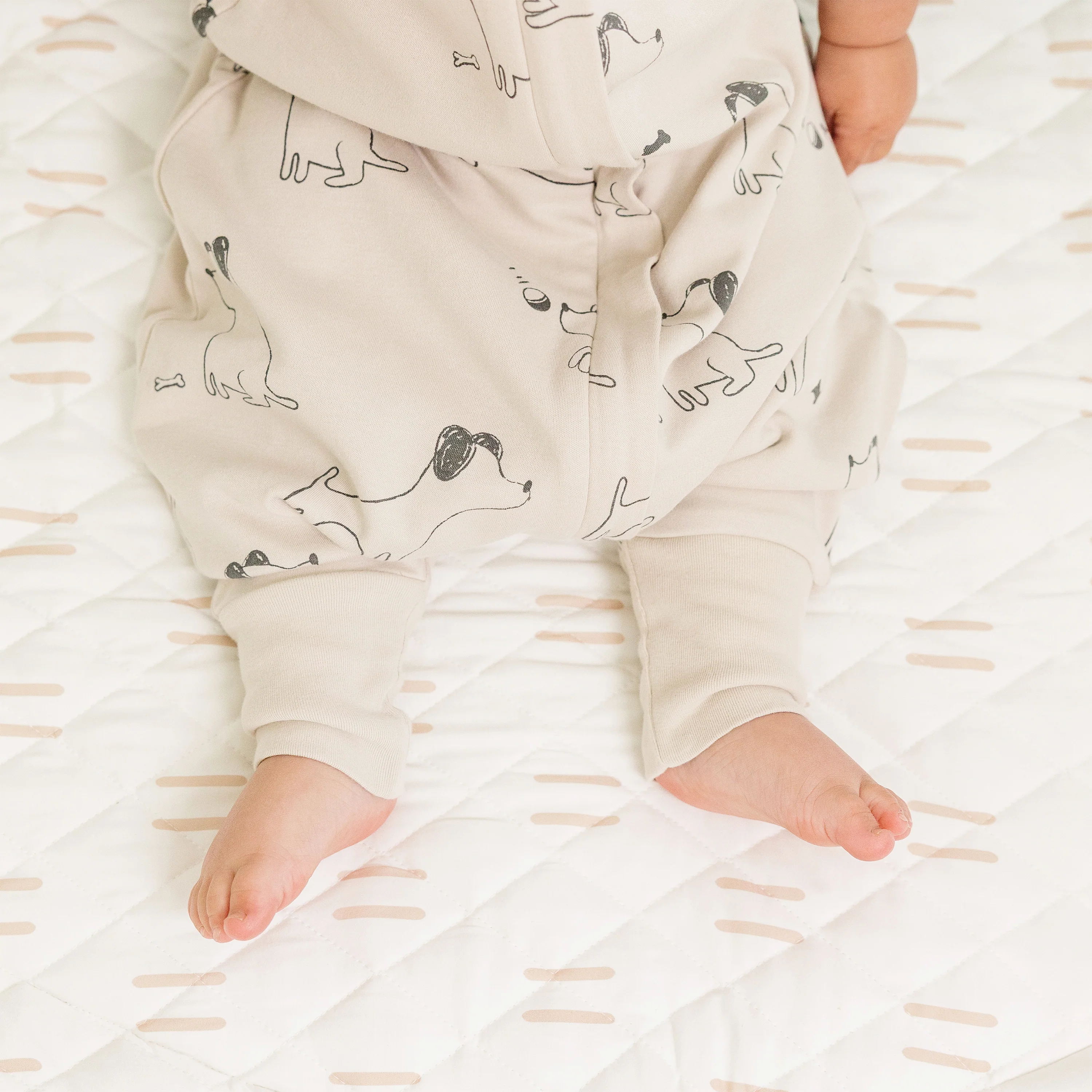 4 Season® Baby Sleep Bag with Feet, Merino Wool & Organic Cotton, Puppy - Image 5