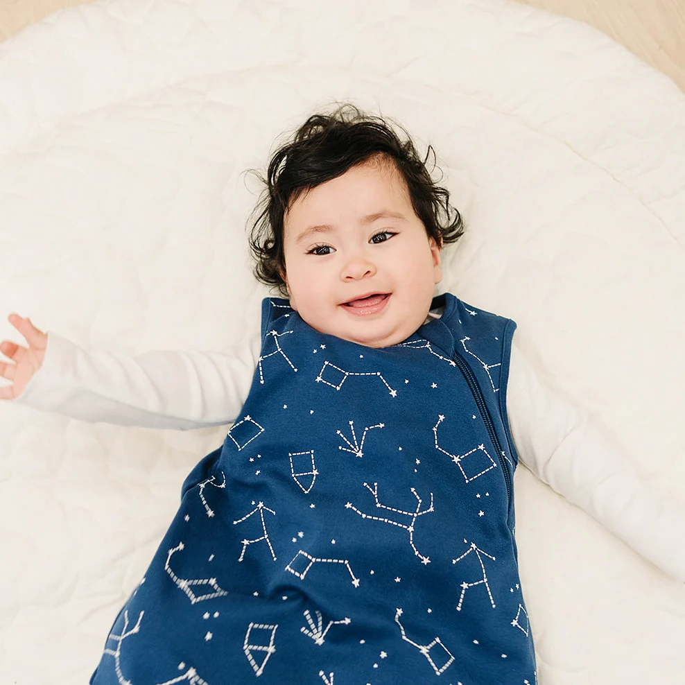 4 Season® Classic Baby Sleeping Bag, Merino Wool & Organic Cotton, Night Sky™ - Image 6