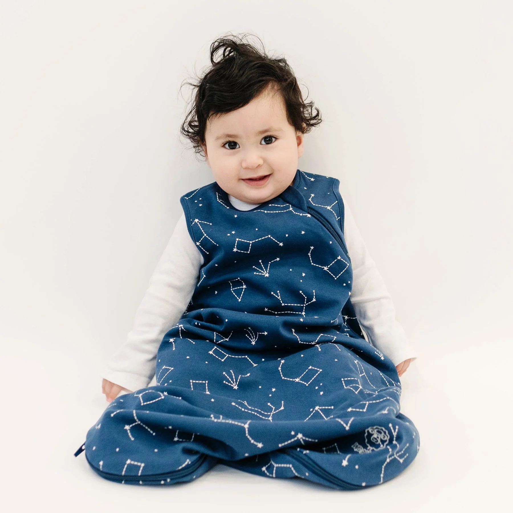 4 Season® Classic Baby Sleeping Bag, Merino Wool & Organic Cotton, Night Sky™ - Image 7