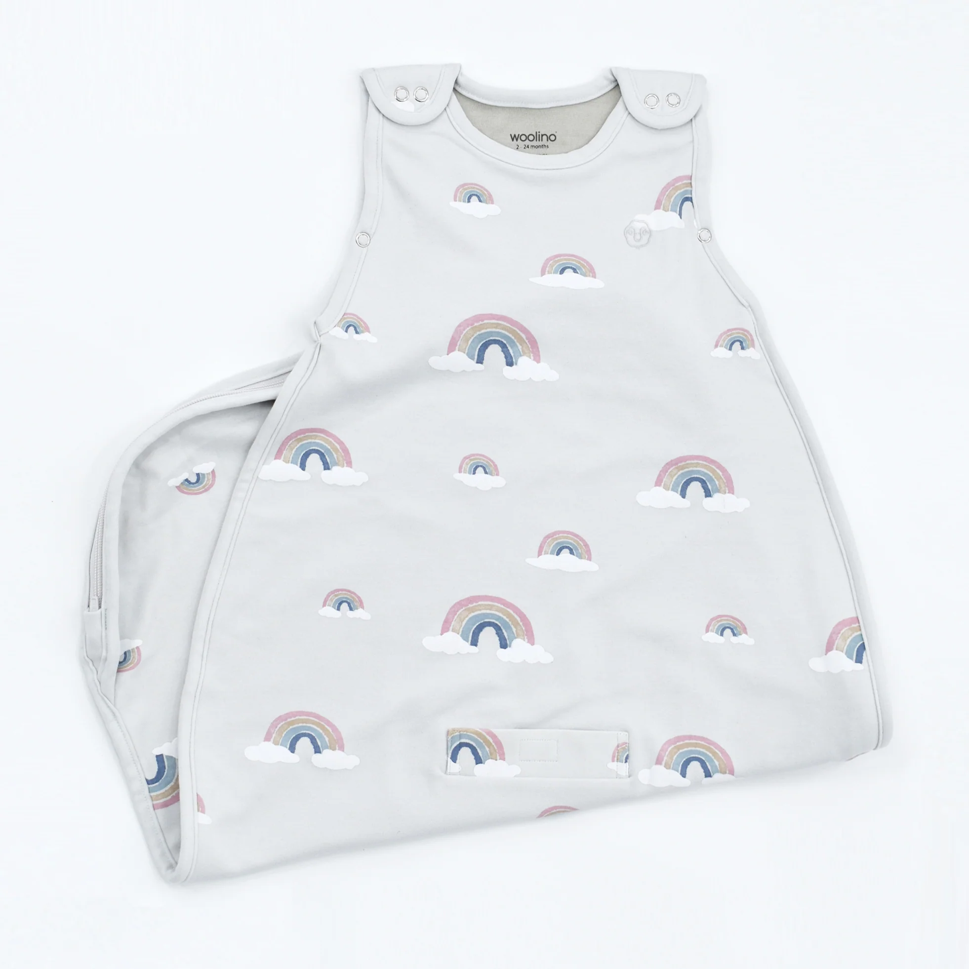 4 Season® Ultimate Baby Sleep Bag, Merino Wool & Organic Cotton, Rainbow - Image 3