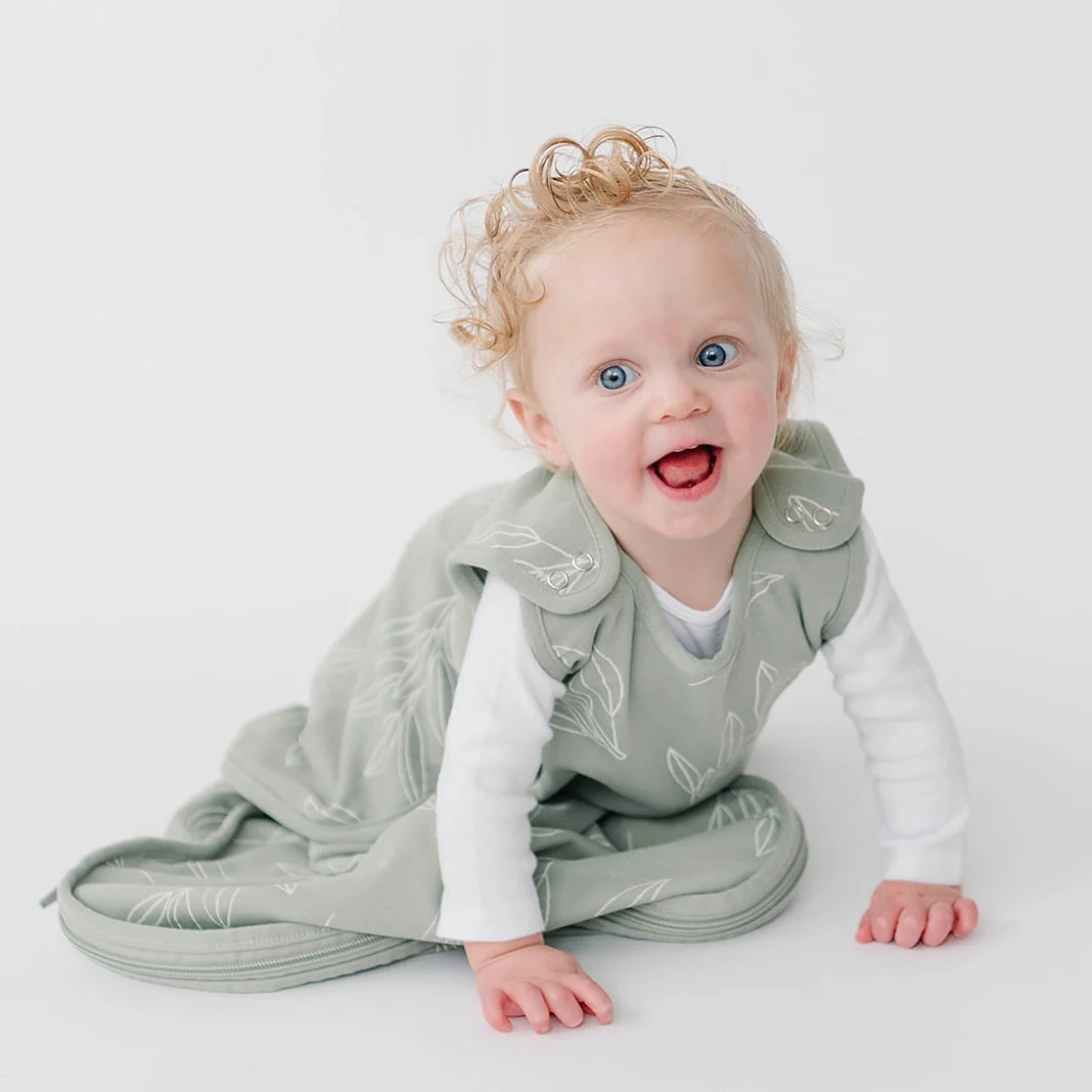 4 Season® Ultimate Baby Sleep Bag, Merino Wool & Organic Cotton, Sage - Image 7