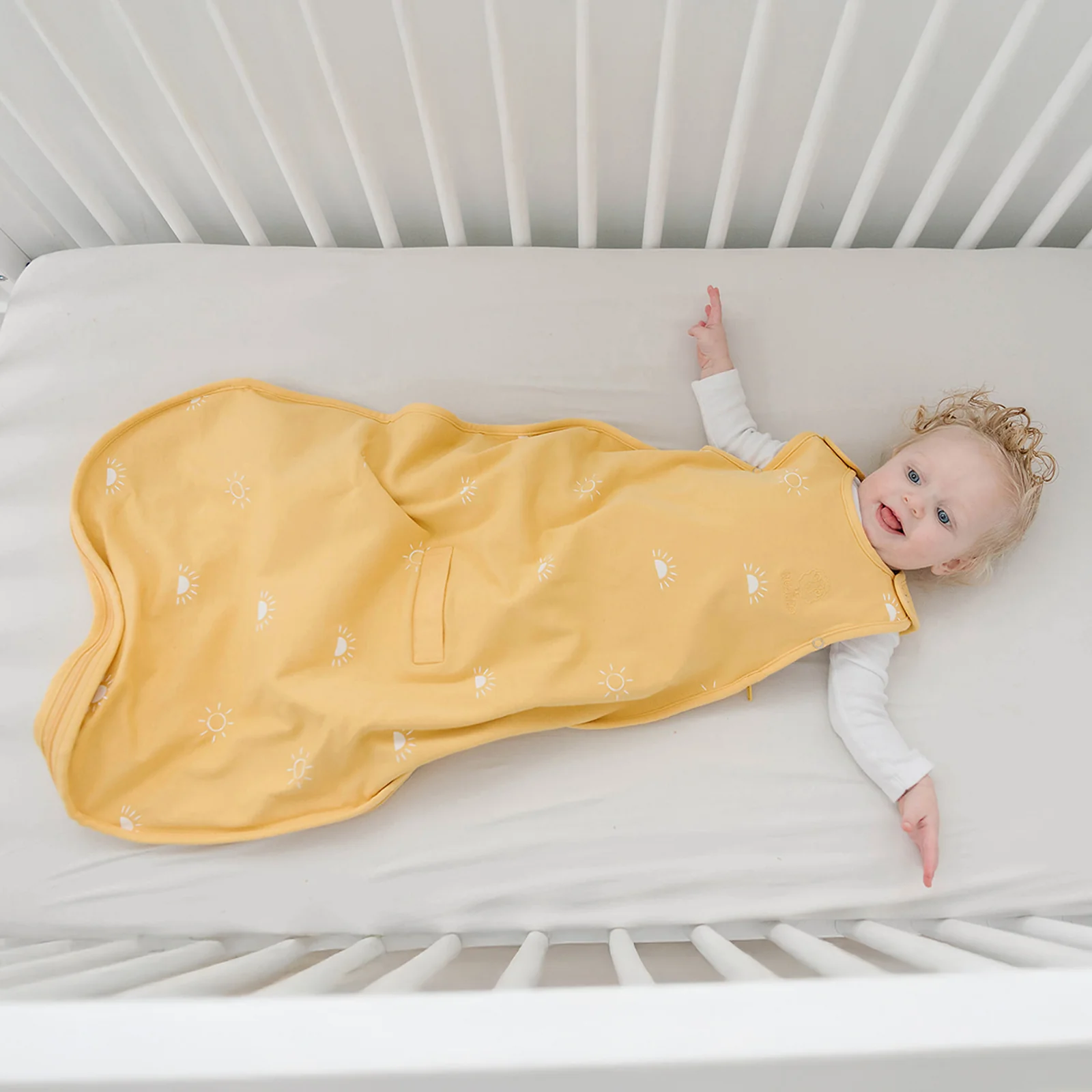 4 Season® Ultimate Baby Sleep Bag, Merino Wool & Organic Cotton, Sun - Image 3