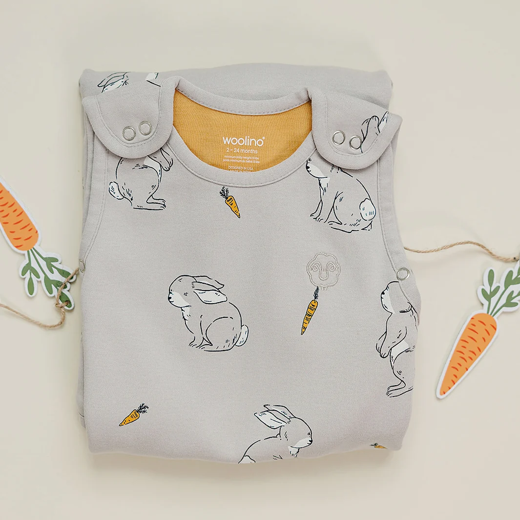 4 Season® Ultimate Baby Sleep Bag, Merino Wool & Organic Cotton, Bunny - Image 7
