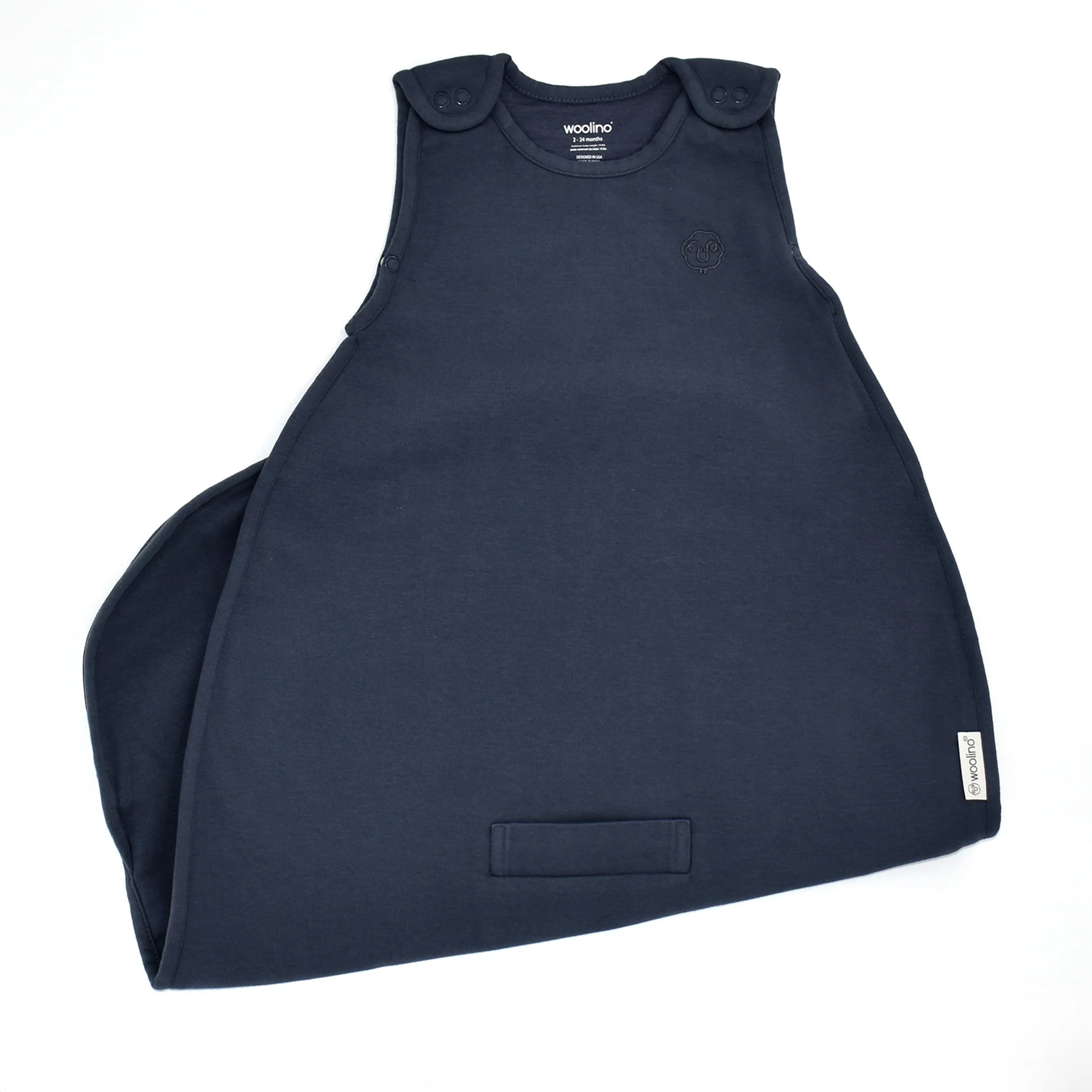 4 Season® Ultimate Baby Sleep Bag, Merino Wool & Organic Cotton, Indigo - Image 3