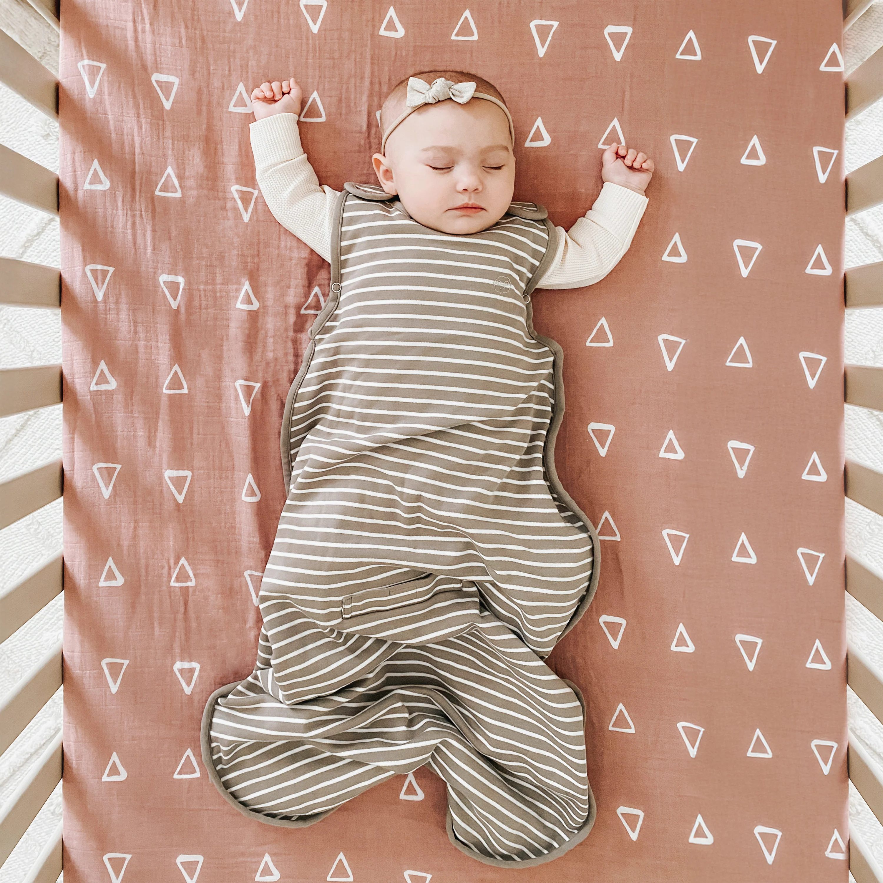 4 Season® Ultimate Baby Sleep Bag, Merino Wool & Organic Cotton, Earth - Image 7