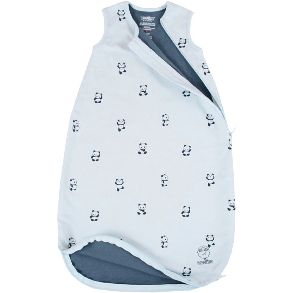 4 Season® Classic Baby Sleeping Bag, Merino Wool & Organic Cotton, Panda - Image 4