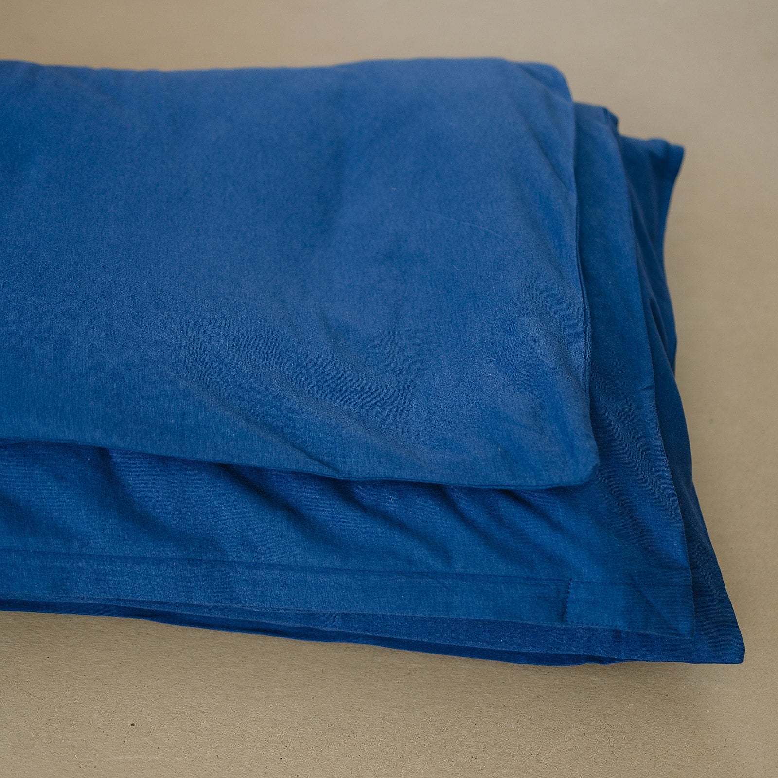 Imperfect Ecolino® Duvet Cover, 100% Organic Cotton, Crib or Toddler, Navy Blue - Image 3