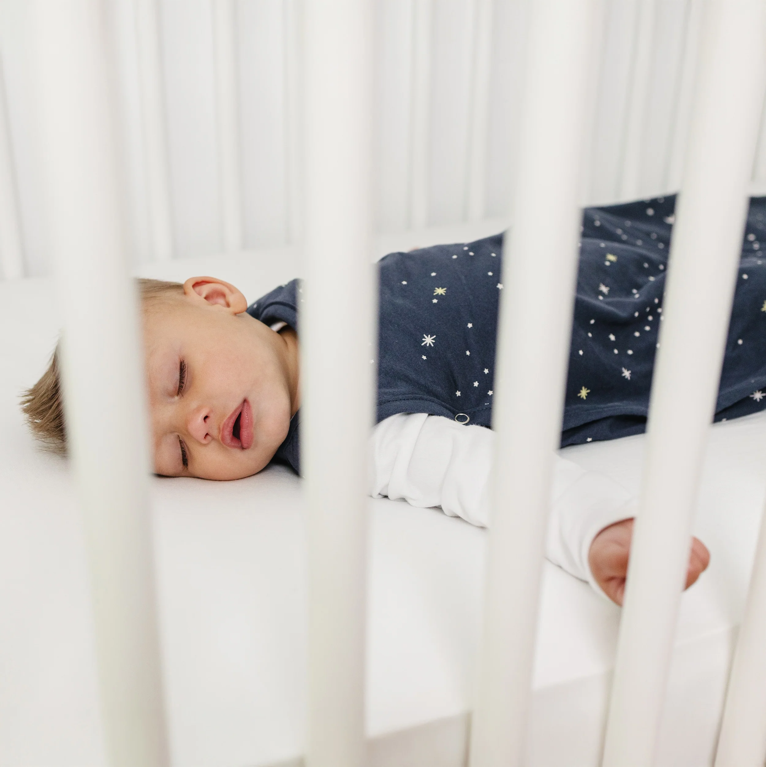 Ecolino® Adjustable Baby Sleep Bag, Organic Cotton, Universal Size: 2 Months - 2 Years, Milky Way Ink - Image 4