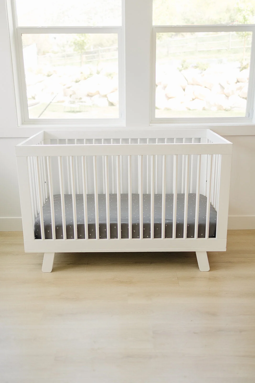 Ecolino® Crib Sheet, 100% Organic Cotton, Slate Twinkle - Image 3