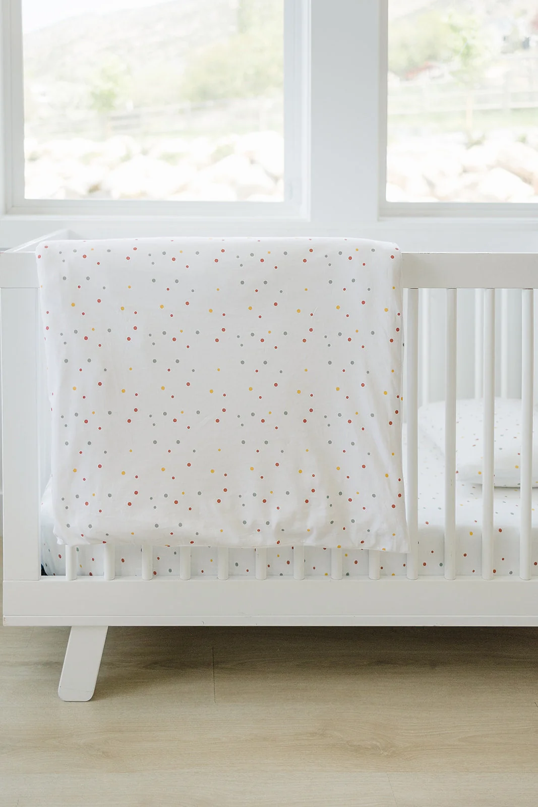 Ecolino® Duvet Cover, 100% Organic Cotton, Crib or Toddler, Dots - Image 4