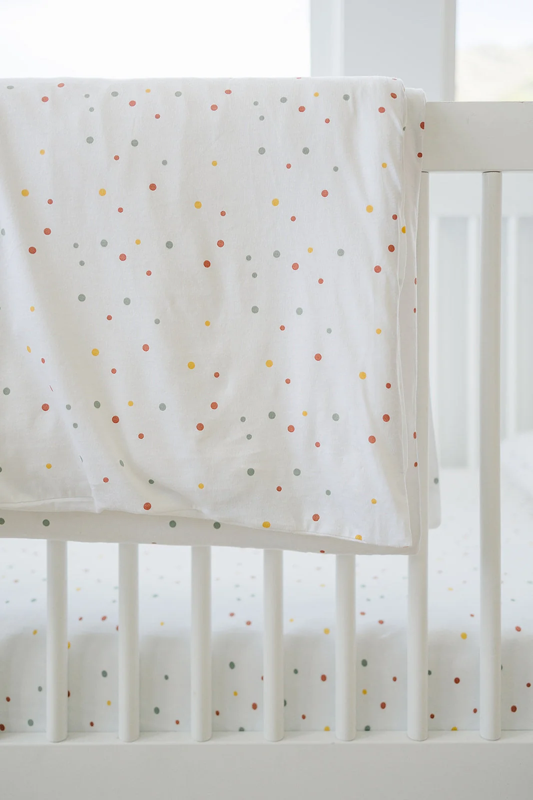 Ecolino® Duvet Cover, 100% Organic Cotton, Crib or Toddler, Dots - Image 5