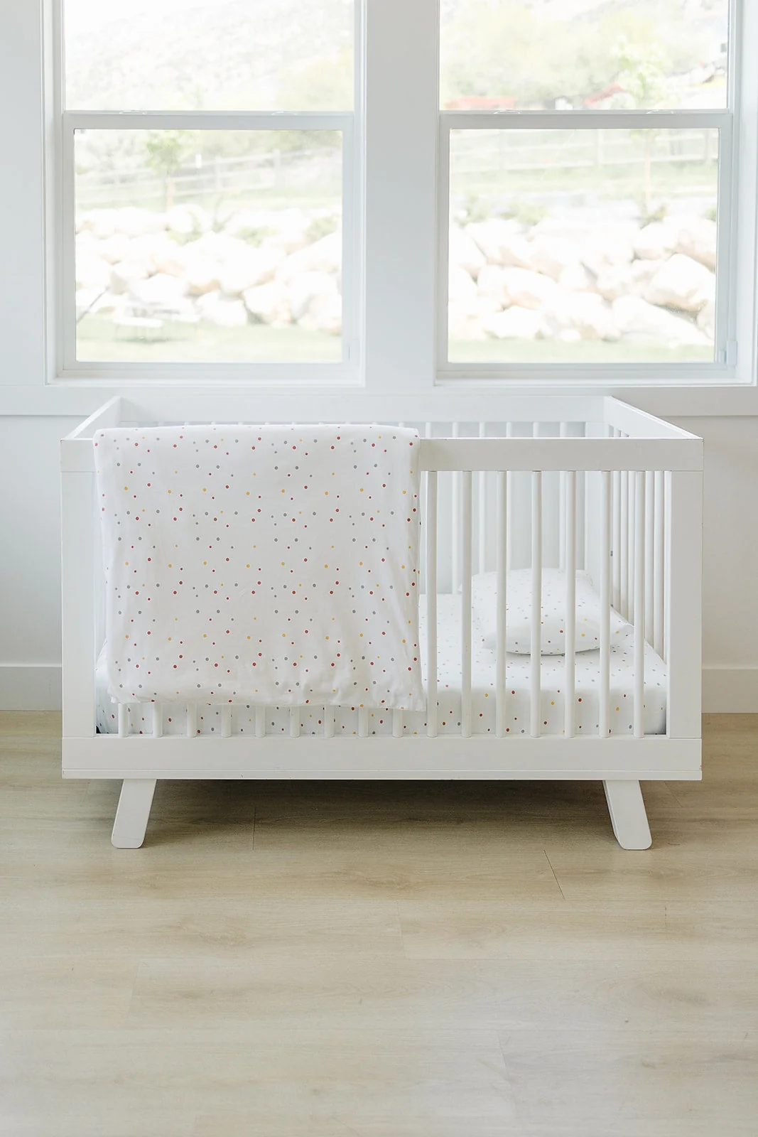 Ecolino® Duvet Cover, 100% Organic Cotton, Crib or Toddler, Dots - Image 6