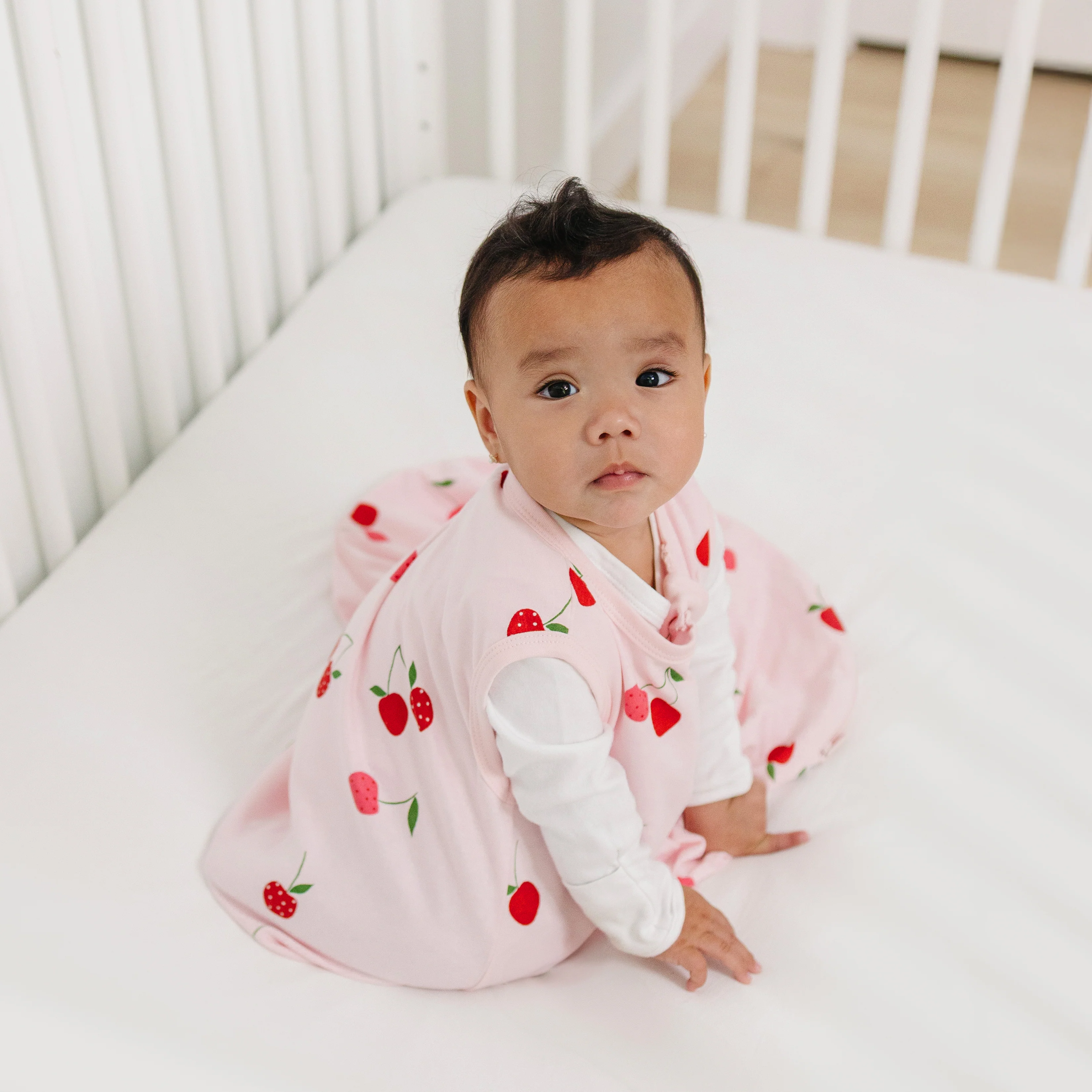Ecolino® Organic Cotton Classic Baby Sleep Bag or Sack, Cherry - Image 3