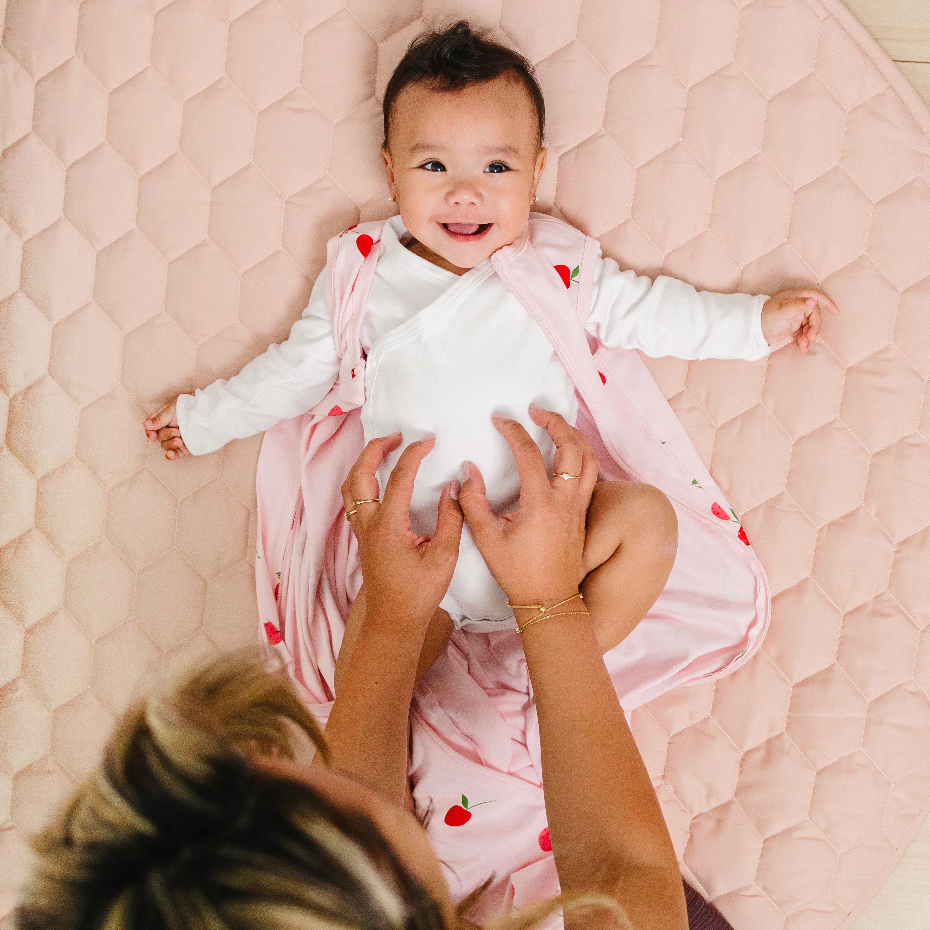 Ecolino® Organic Cotton Classic Baby Sleep Bag or Sack, Cherry - Image 4