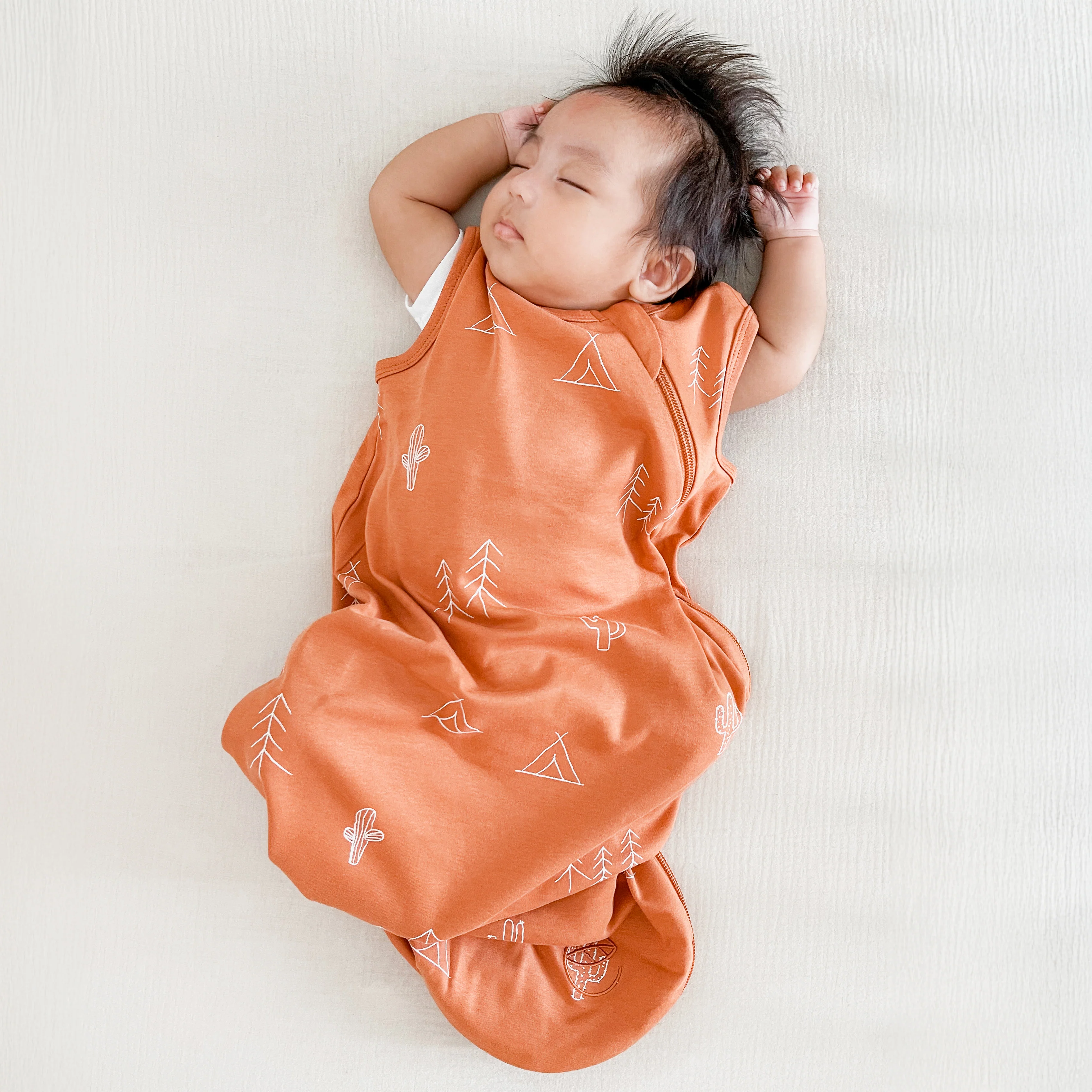 Ecolino® Organic Cotton Classic Baby Sleep Bag or Sack, Desert - Image 4