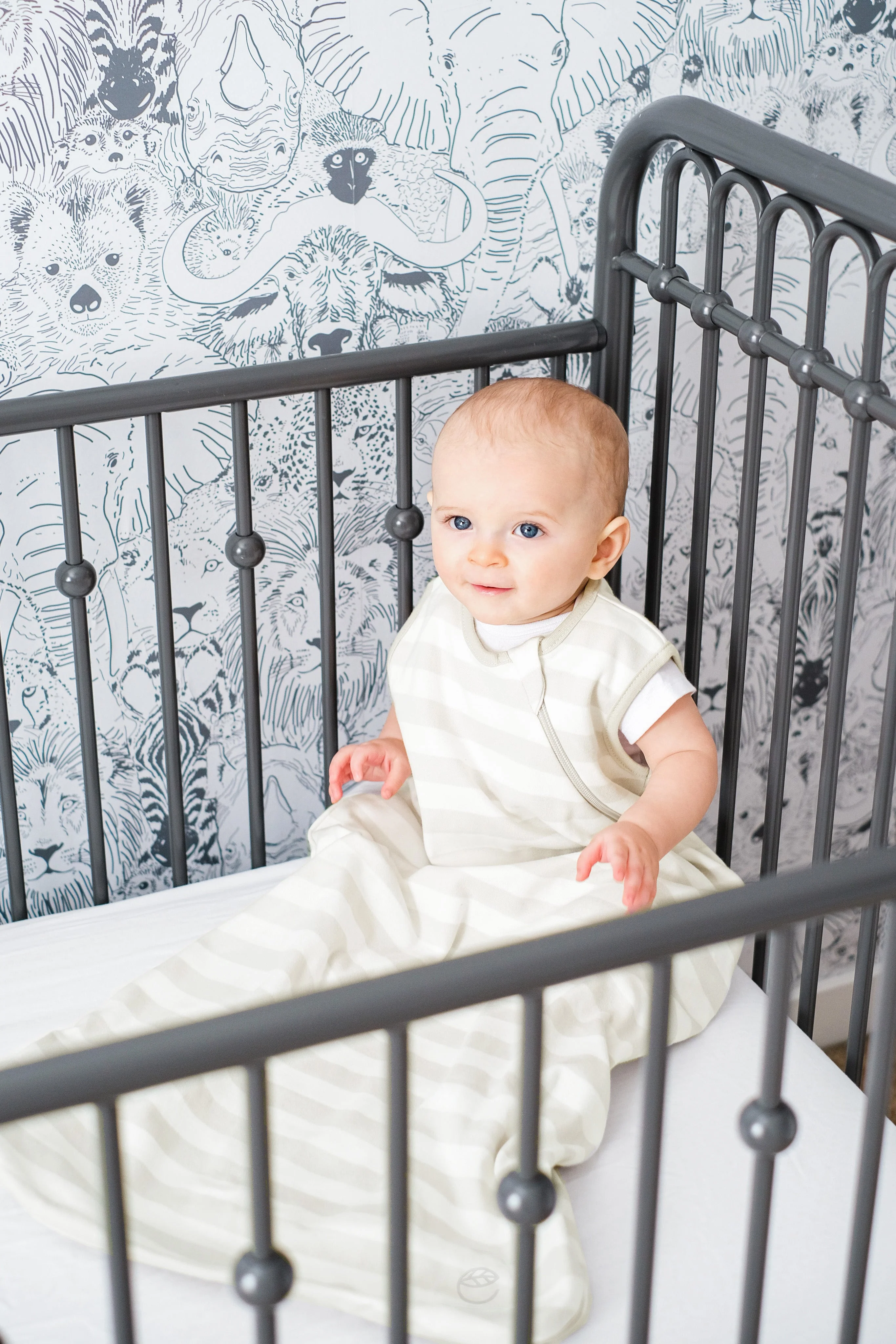 Ecolino® Organic Cotton Classic Baby Sleep Bag or Sack, Gray - Image 5
