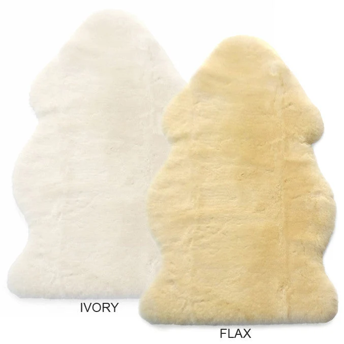 Sheepskin Rug for Babies, 100% Natural, Shorn Lambskin Wool, 2 x 3 Feet, Flax - Image 6
