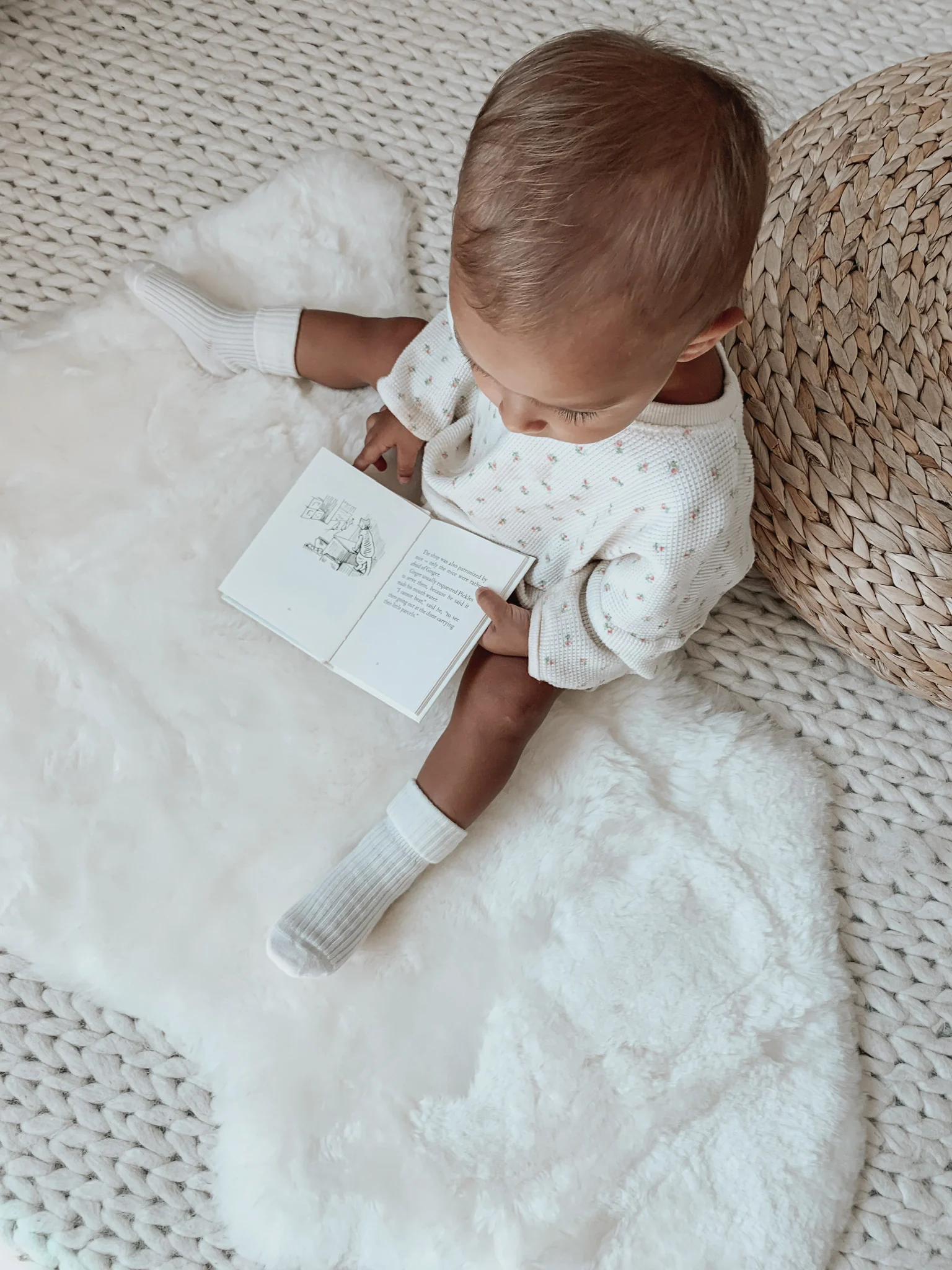Sheepskin Rug for Babies, 100% Natural, Shorn Lambskin Wool, 2 x 3 Feet, Ivory - Image 5