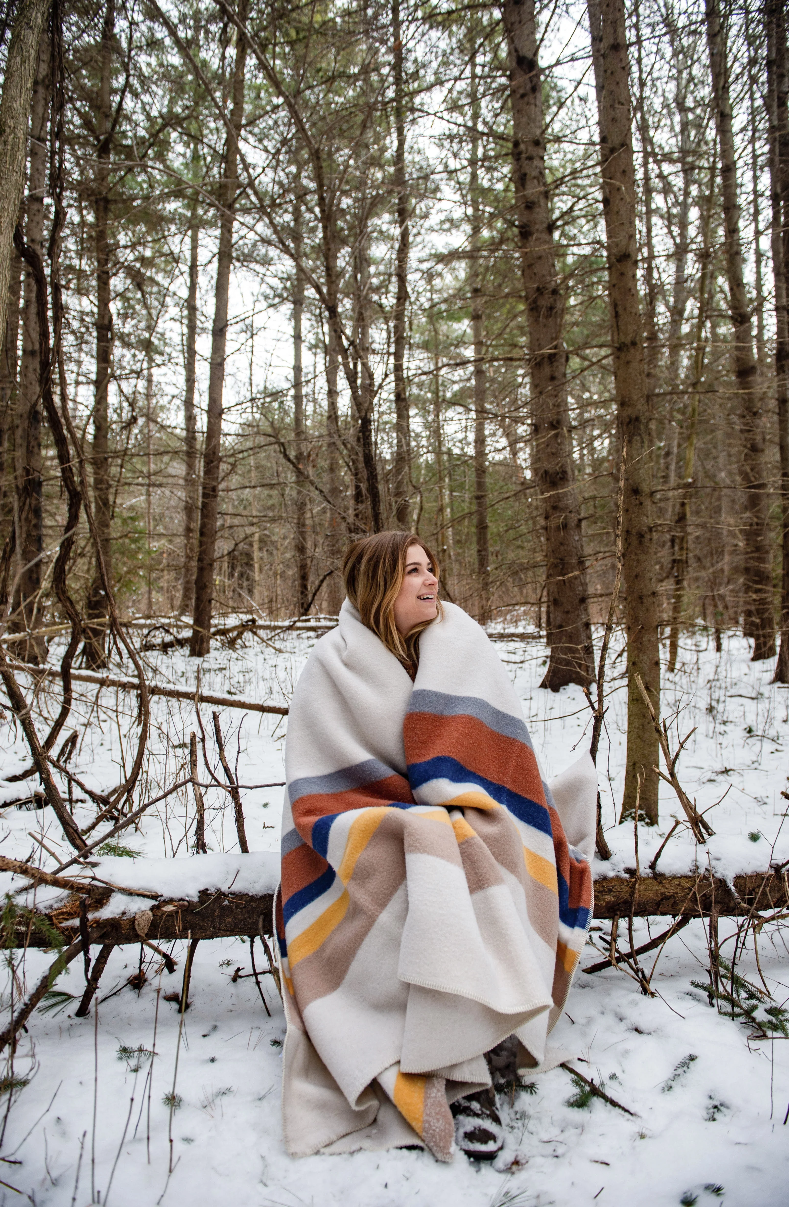 Wool Blanket, Cream Dunes - Image 5