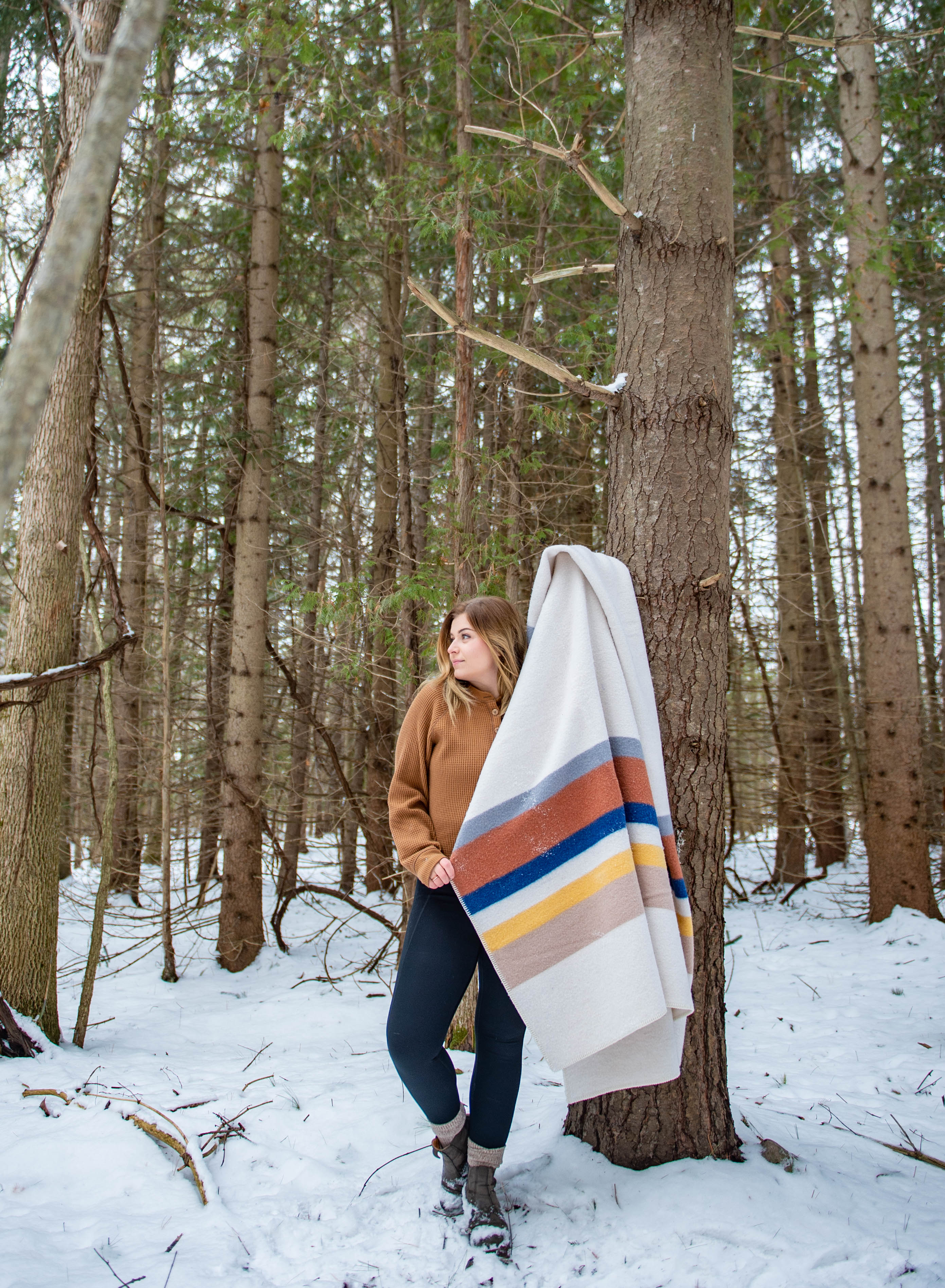 Wool Blanket, Cream Dunes - Image 6