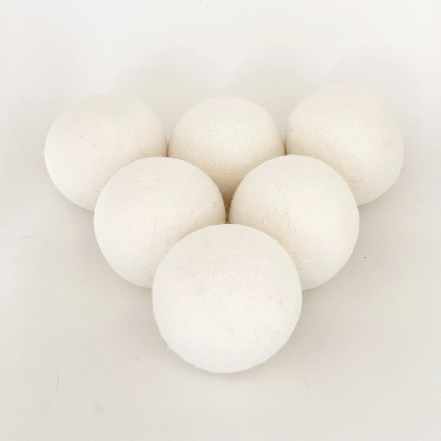 Wool Dryer Balls, 6 Pack XL Size, White - Image 3